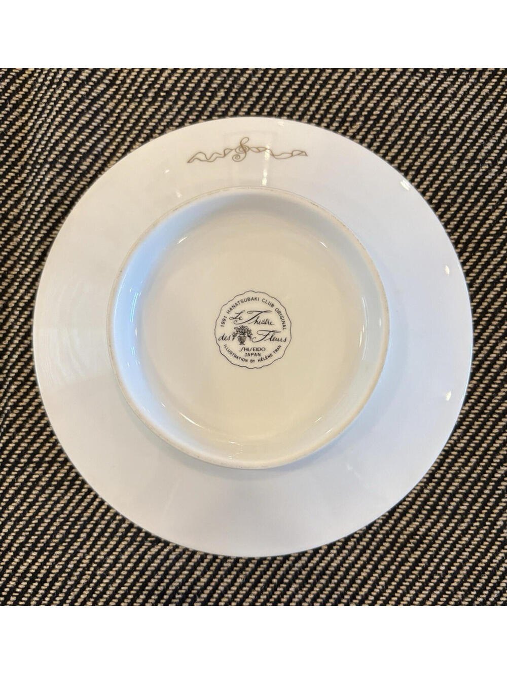SHISEIDO 1991 Le THEATRE des FLEURS Hanatsubaki Club Plate Novelty Original - Picture 2 of 5